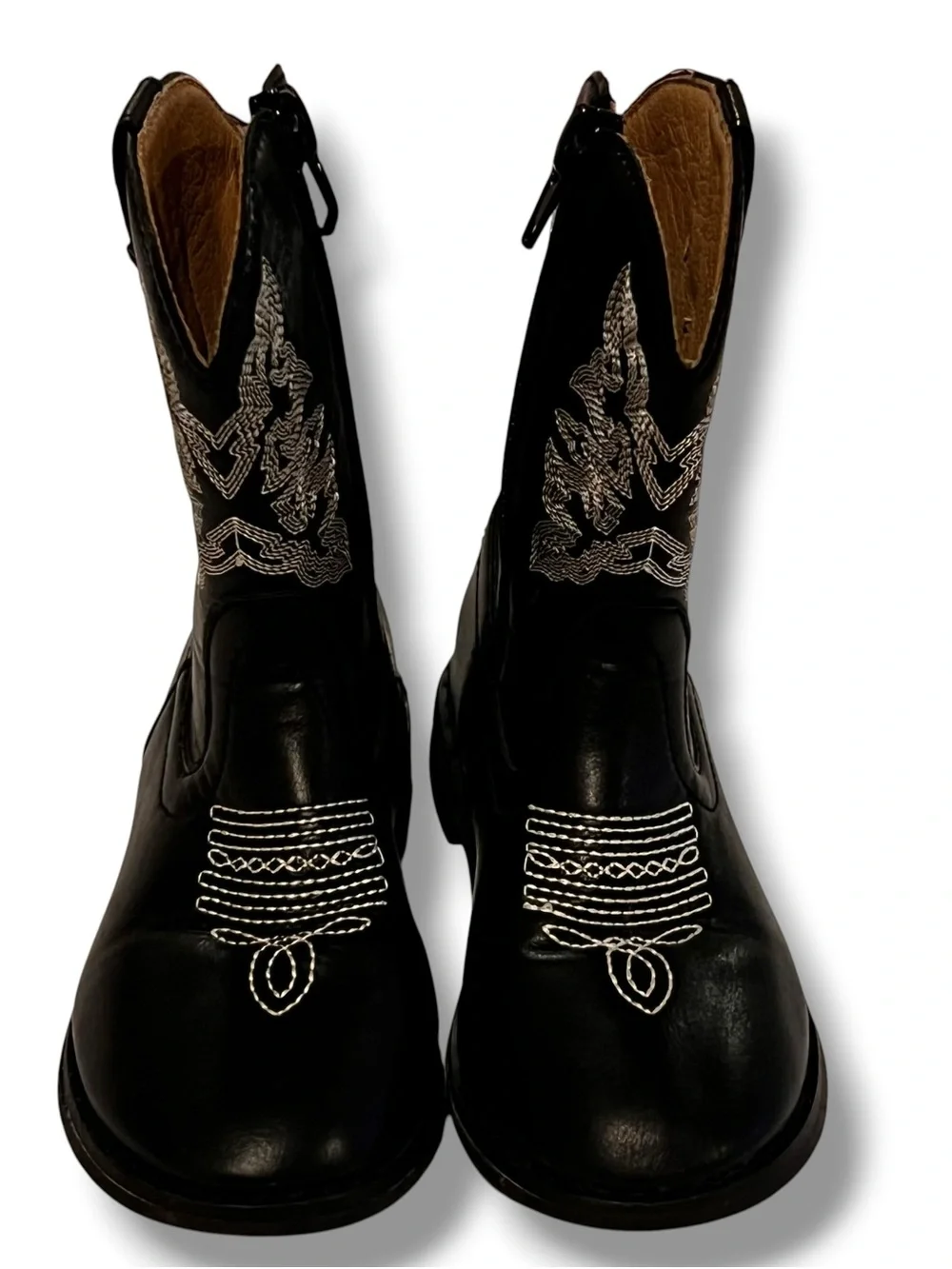 NORTY Boy's Girl's Unisex Western Cowboy Boot for Toddlers - Black Sz 8 D-8